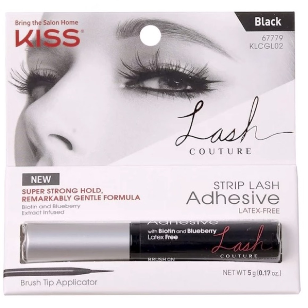($5) Kiss Lash Glue, black